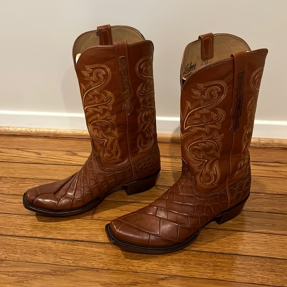 Men’s Lucchese Heritage Caiman Western Boots Size 9.5